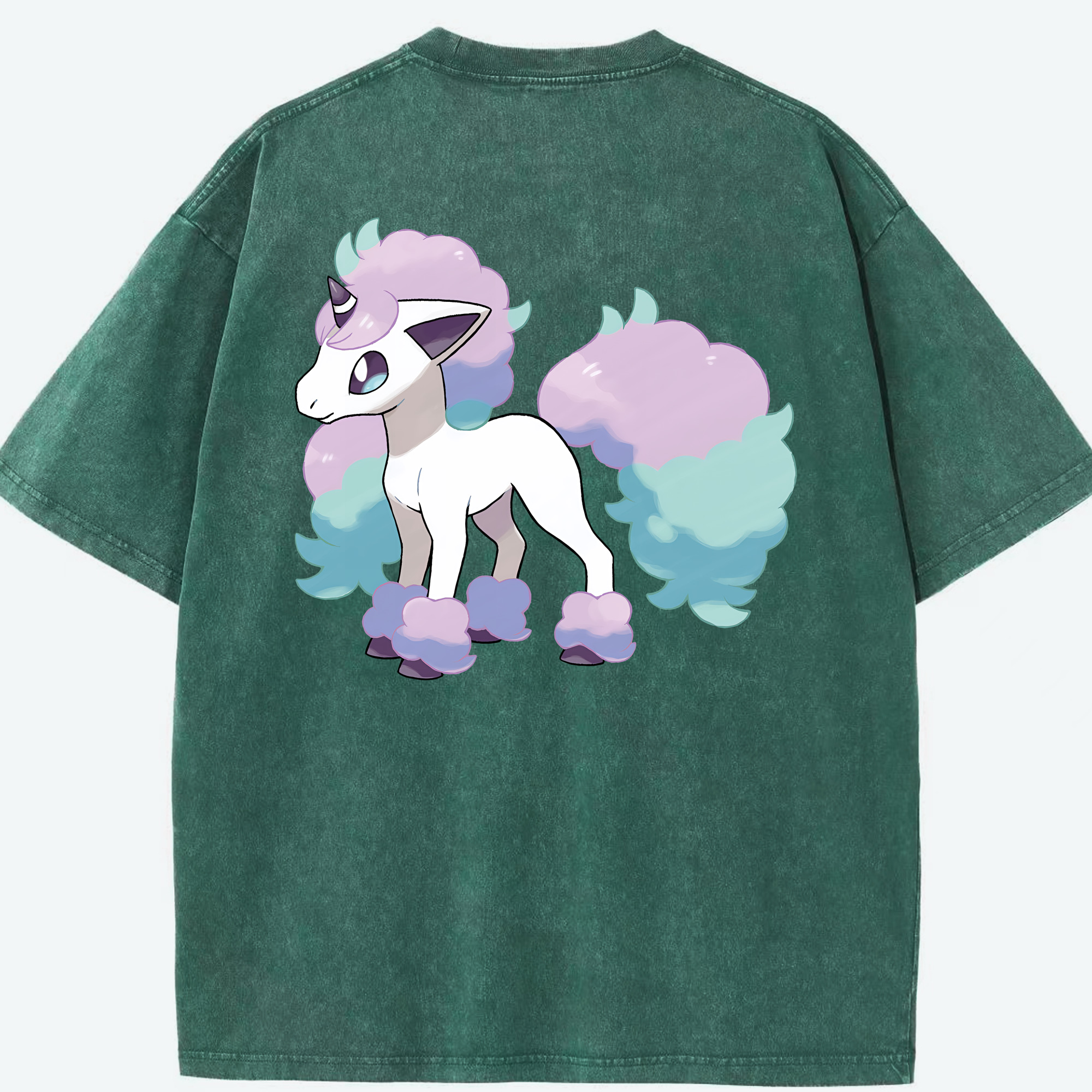 （画像用） ポケットモンスター Pokémon 綿100% ヴィンテージ風 半袖Tシャツ（背面プリント）